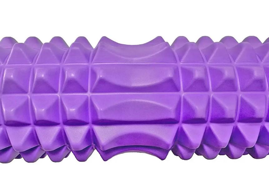Массажный ролик PowerPlay 4406 EVA Massage Roller 45x12 см Фиолетовый (PP_4406_Purple) - фото 3