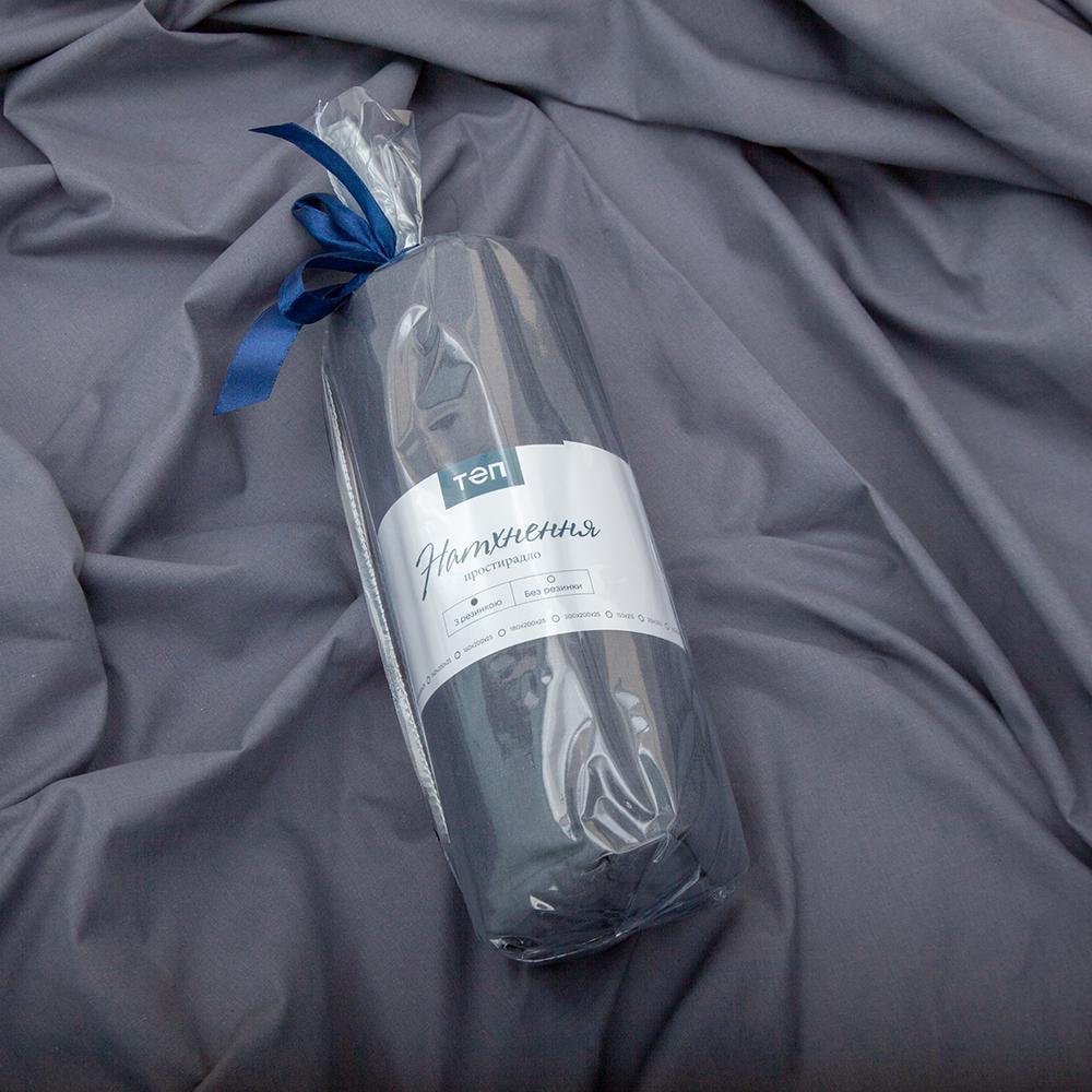 Простирадло ТЕП з гумкою Натхнення 180х200 см Графітовий (18835) - фото 5