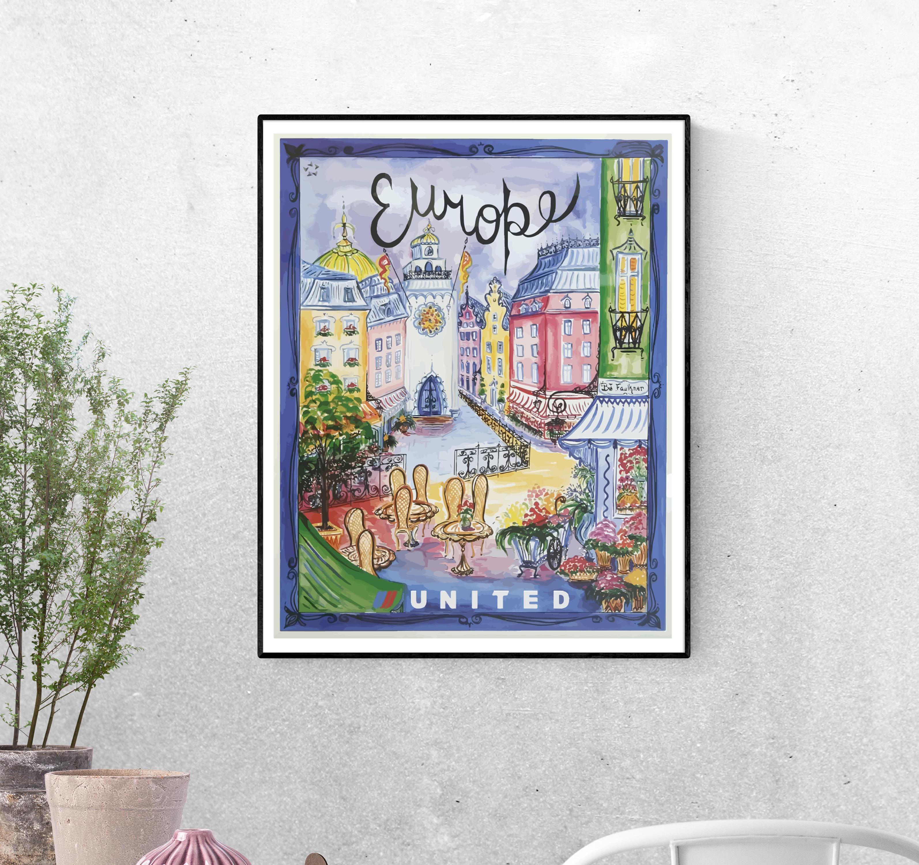 Тревел-постер Европейское объединение формат А-2