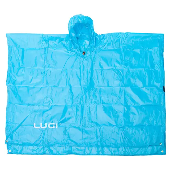 Дощовик-пончо захисний з капюшоном One size Блакитний (LU-029BL) - фото 7