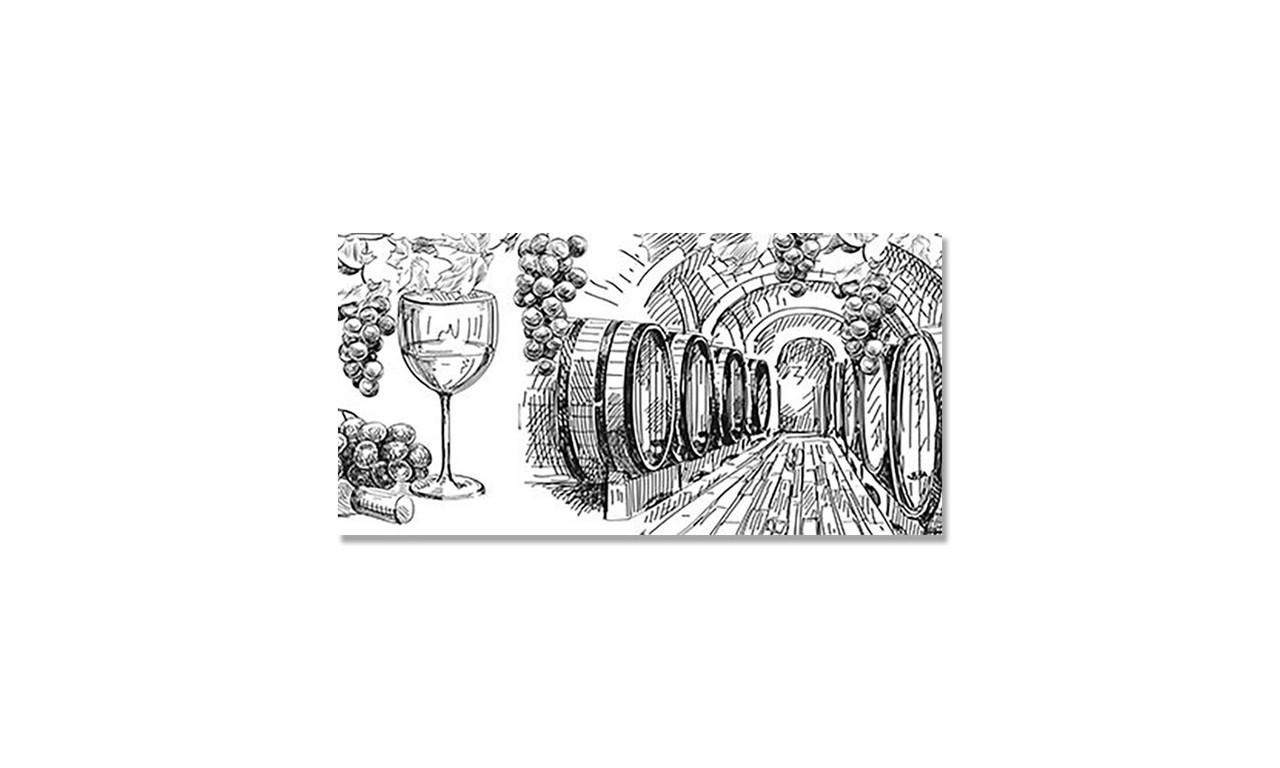 Наклейка виниловая на стол Zatarga Виноделие 600х1200 мм (1262637309)