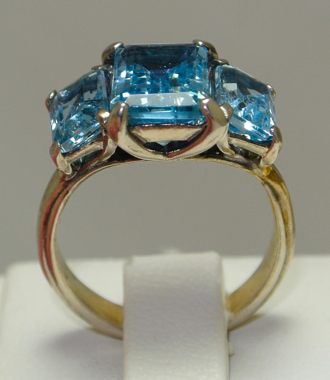 Кольцо из серебра с топазом р. 17 (21 01700026 ) - фото 4 Кольцо из серебра с топазом р. 17 (21 01700026 ) - фото 4