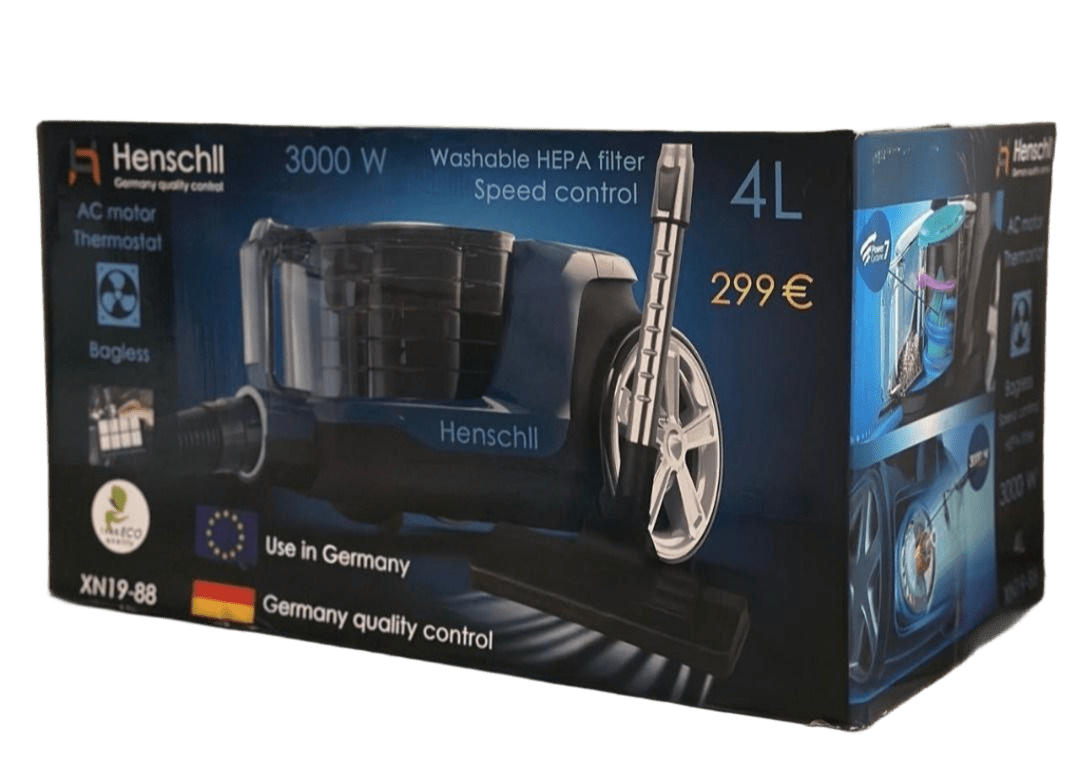 Пилосос контейнерний Henschll XN19-88 3000W 4 л без мішка з регулюванням потужності (XN19-88BR) - фото 7 Пилосос контейнерний Henschll XN19-88 3000W 4 л без мішка з регулюванням потужності (XN19-88BR) - фото 7