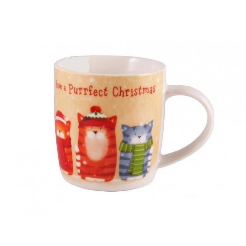 Чашка Milika M0520-NY13 Merry Christmas Purrfect Christmas 390 мл