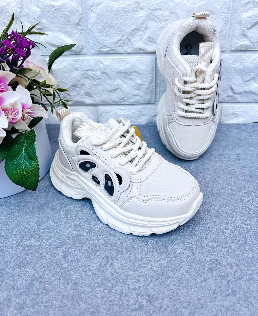 Кросівки для дівчинки Clibee 1813 р. 29 17,8 см Бежевий (1813-3)