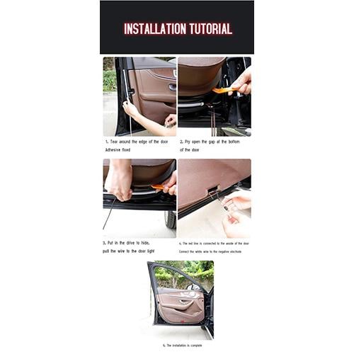 Підсвітка дверей динамічна LED 2 шт. 1,2 м (00213) - фото 4 Підсвітка дверей динамічна LED 2 шт. 1,2 м (00213) - фото 4