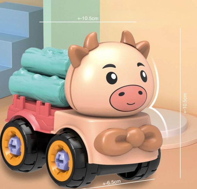 Конструктор детский Животные с отверткой и шурупами 4 разборные машинки в кейсе (2703935873) - фото 5 Конструктор детский Животные с отверткой и шурупами 4 разборные машинки в кейсе (2703935873) - фото 5