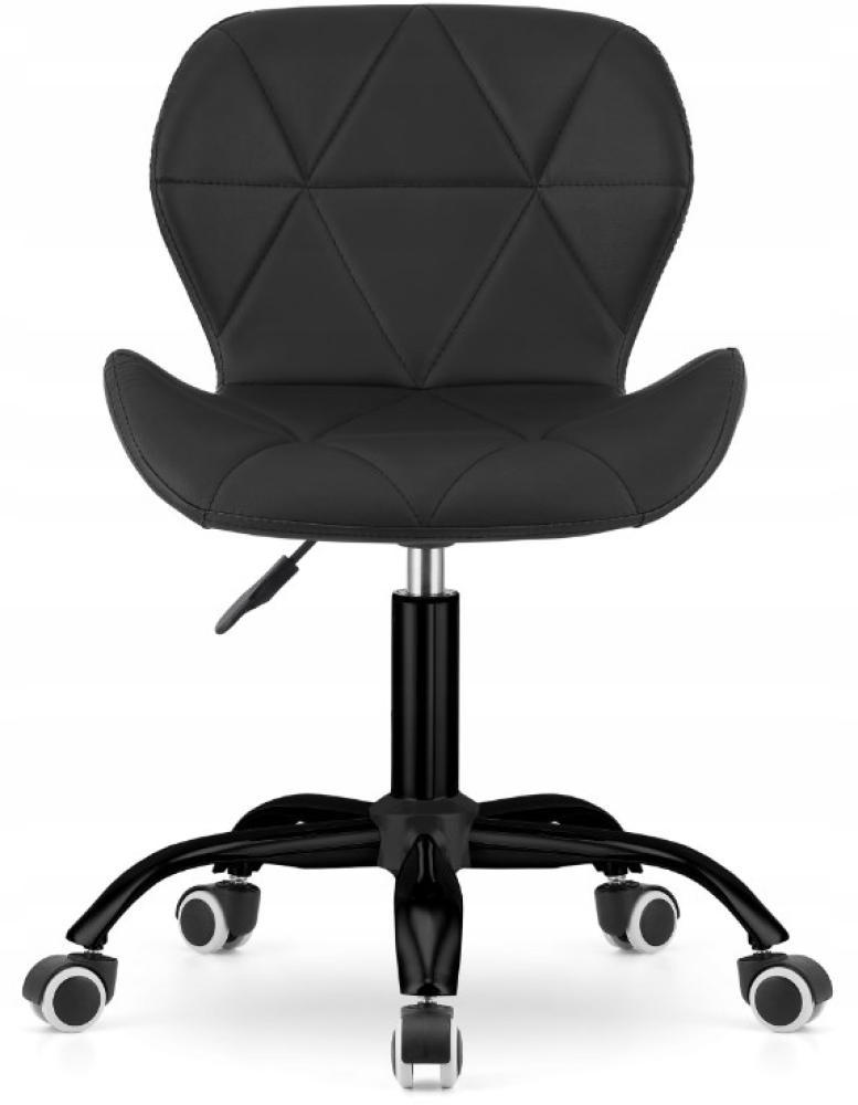 Крісло для офісу та дому Bonro B-531 на колесах зі спинкою до 120 кг Чорний (147-76-42300147)