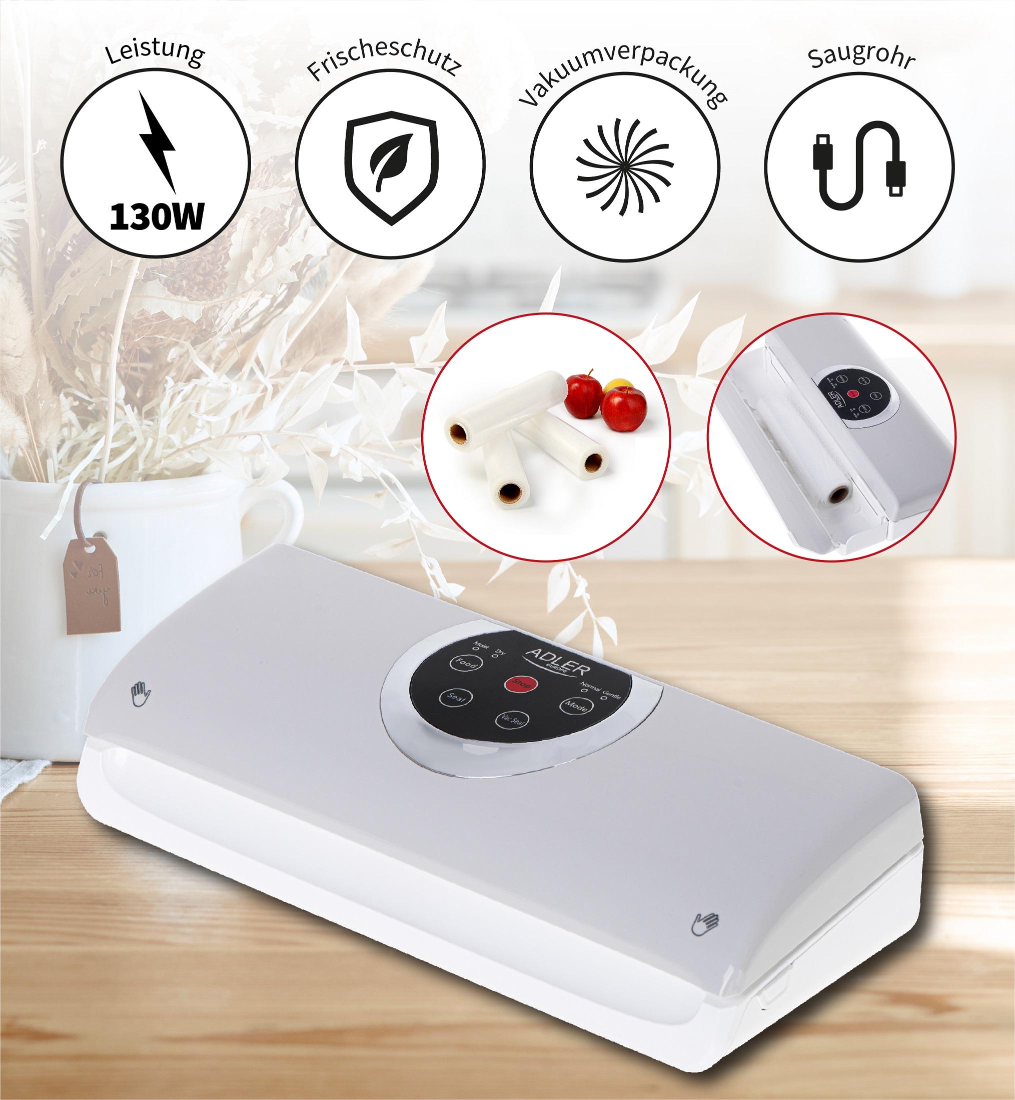 Вакуумный упаковщик Adler AD 4503 для продуктов электрический - фото 9 Вакуумный упаковщик Adler AD 4503 для продуктов электрический - фото 9