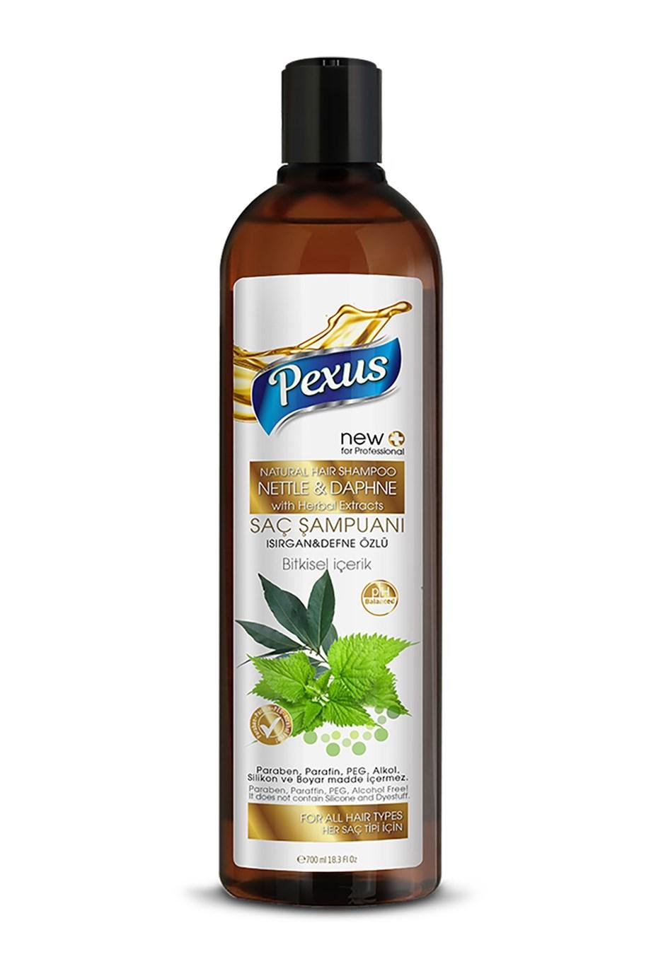 Шампунь для волосся Pexus з екстрактом кропиви та лаврового листя 700 мл (98614)