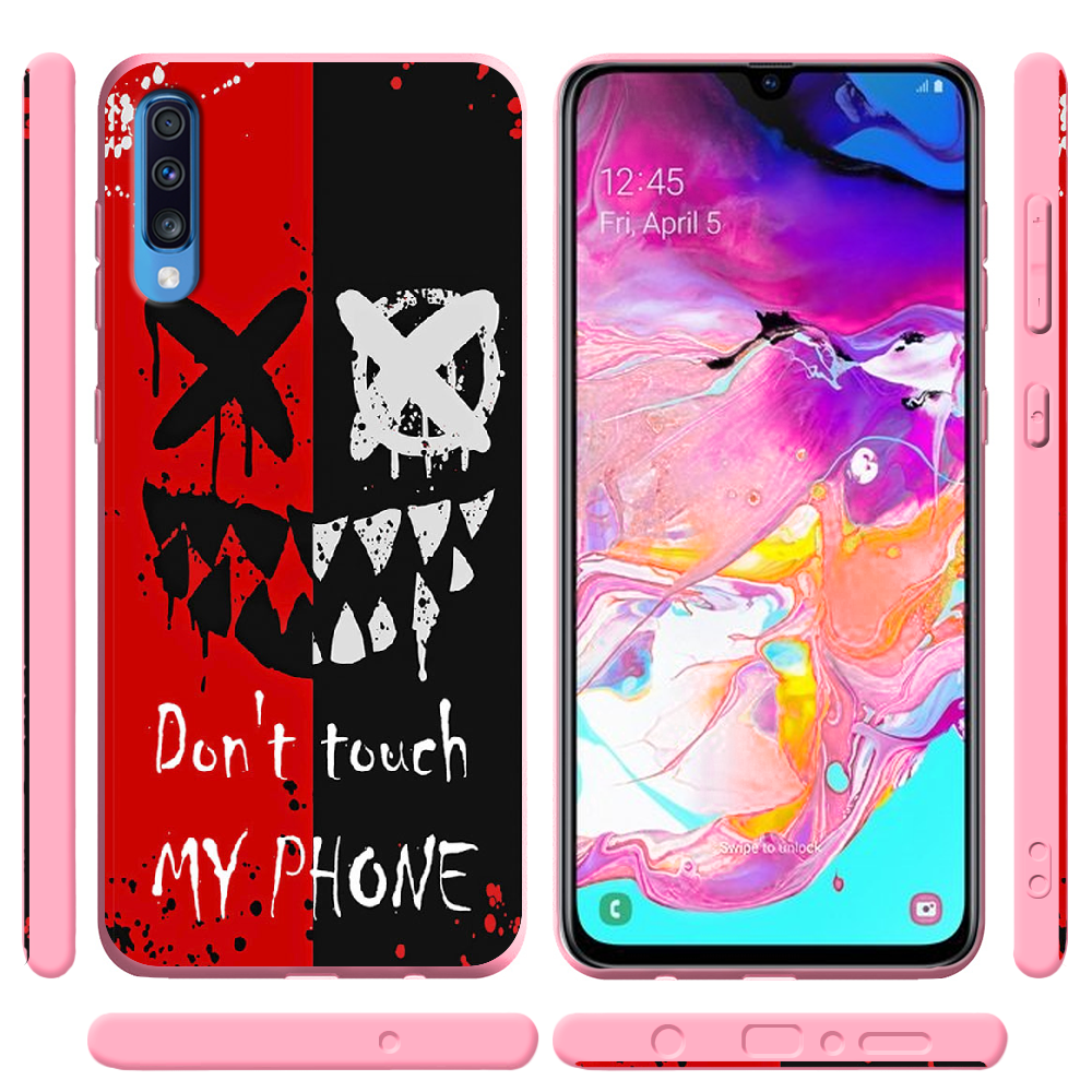 Чехол BoxFace Samsung A705 Galaxy A70 Bad Smile Розовый силикон (36860-up2468-37422) - фото 2