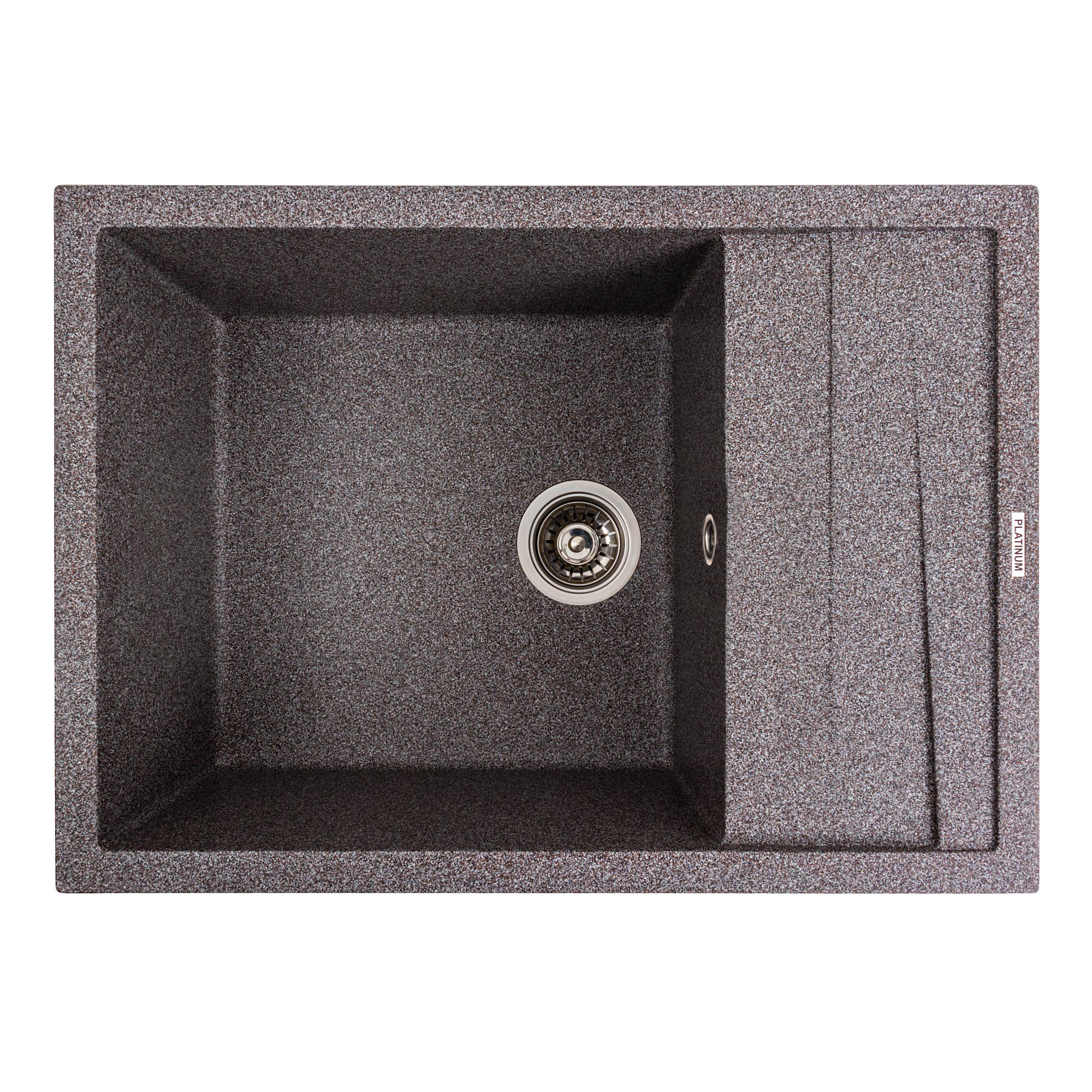 Мойка кухонная гранитная матовая Platinum 7050 CASCADA Микс