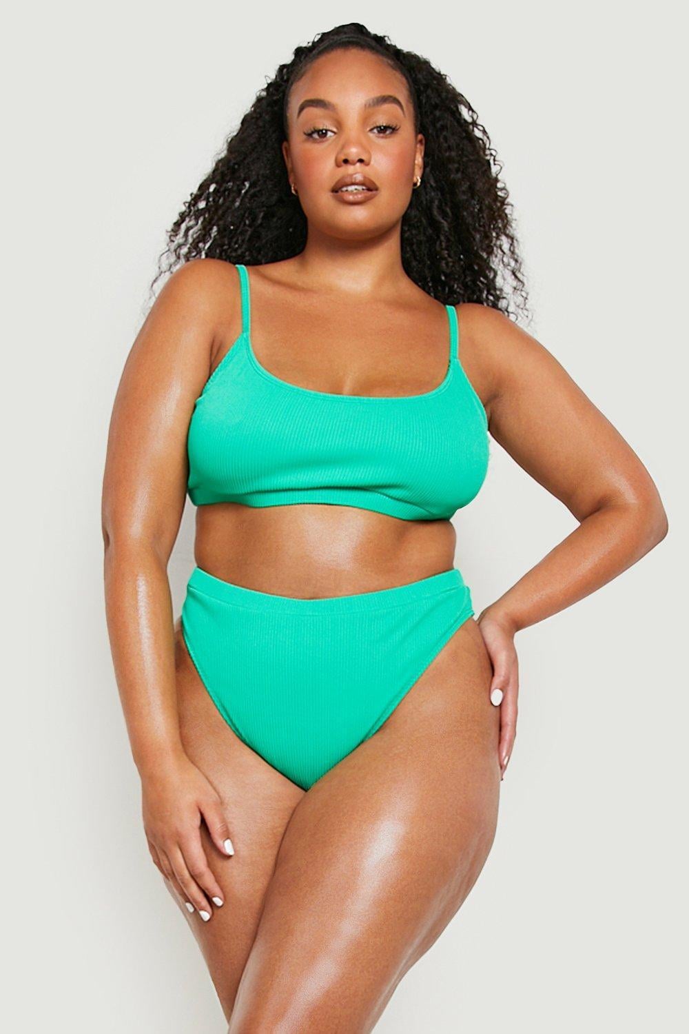 Купальные трусики Boohoo р. 50 Зеленый (GZZ19462)