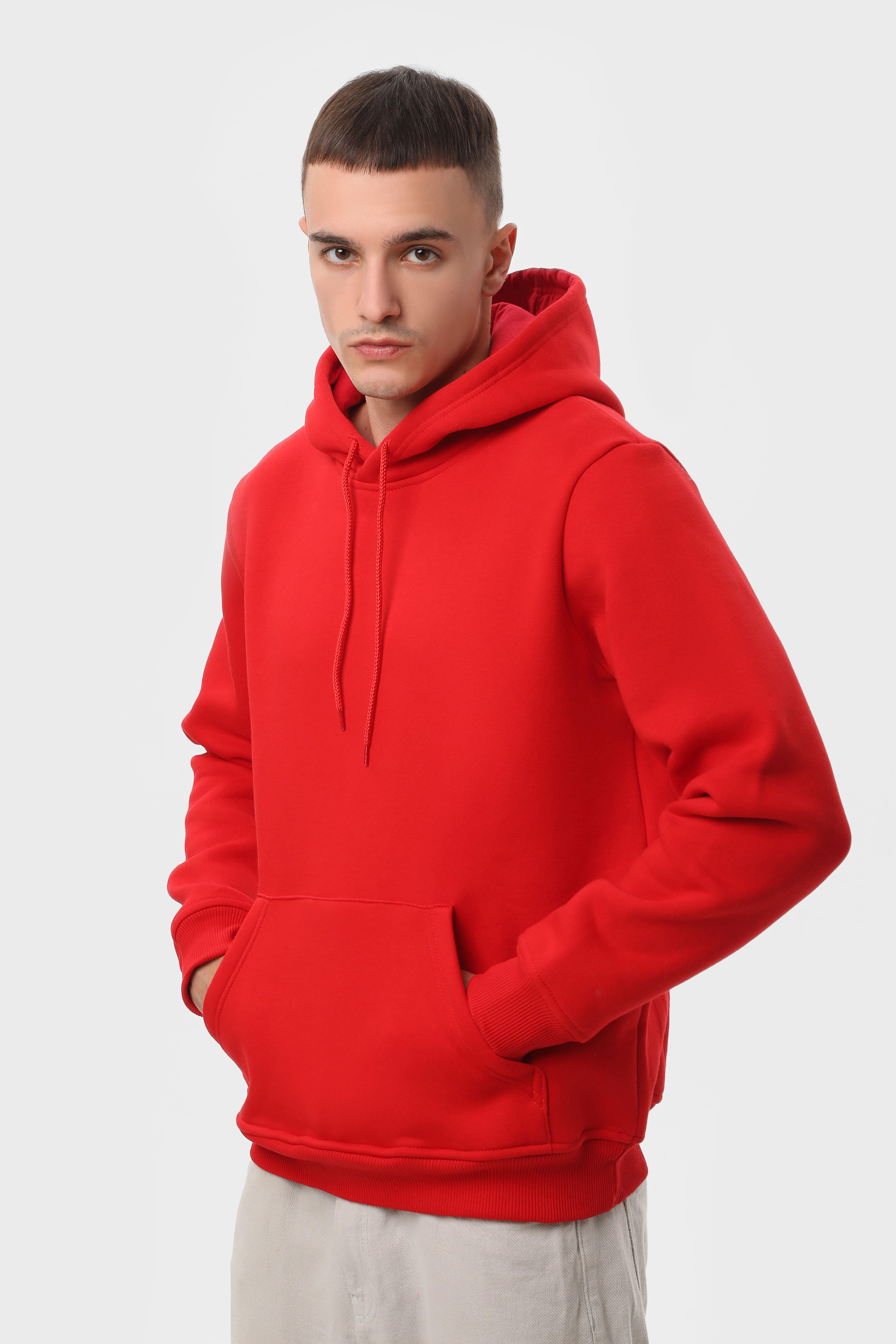 Худі утеплений RAY BASIC U0401 UNISEX XS Червоний - фото 2