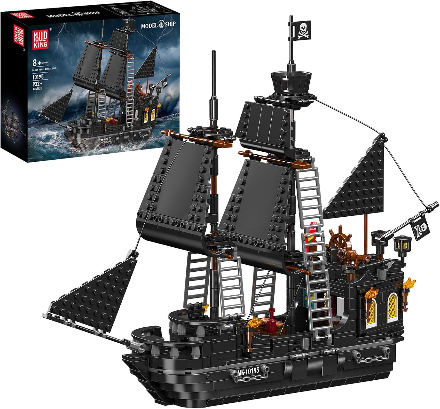 Конструктор Корабель піратський Чорна Перлина 932 дет. (10195) - фото 2 Конструктор Корабель піратський Чорна Перлина 932 дет. (10195) - фото 2