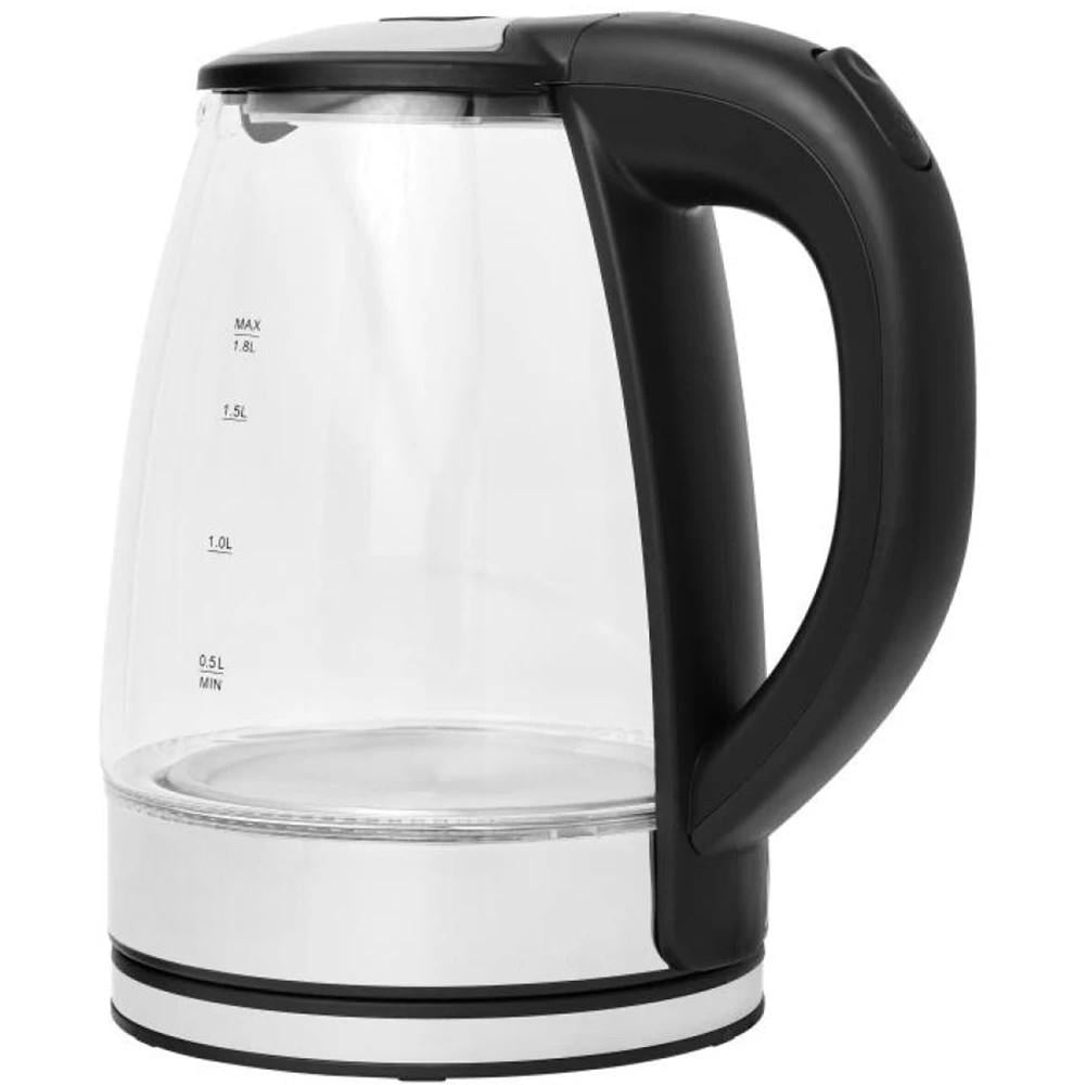 Електрочайник скляний RKT91 з LED-підсвіткою/дисковий нагрів/фільтр 360° 1,8 л 1500W (32465230)