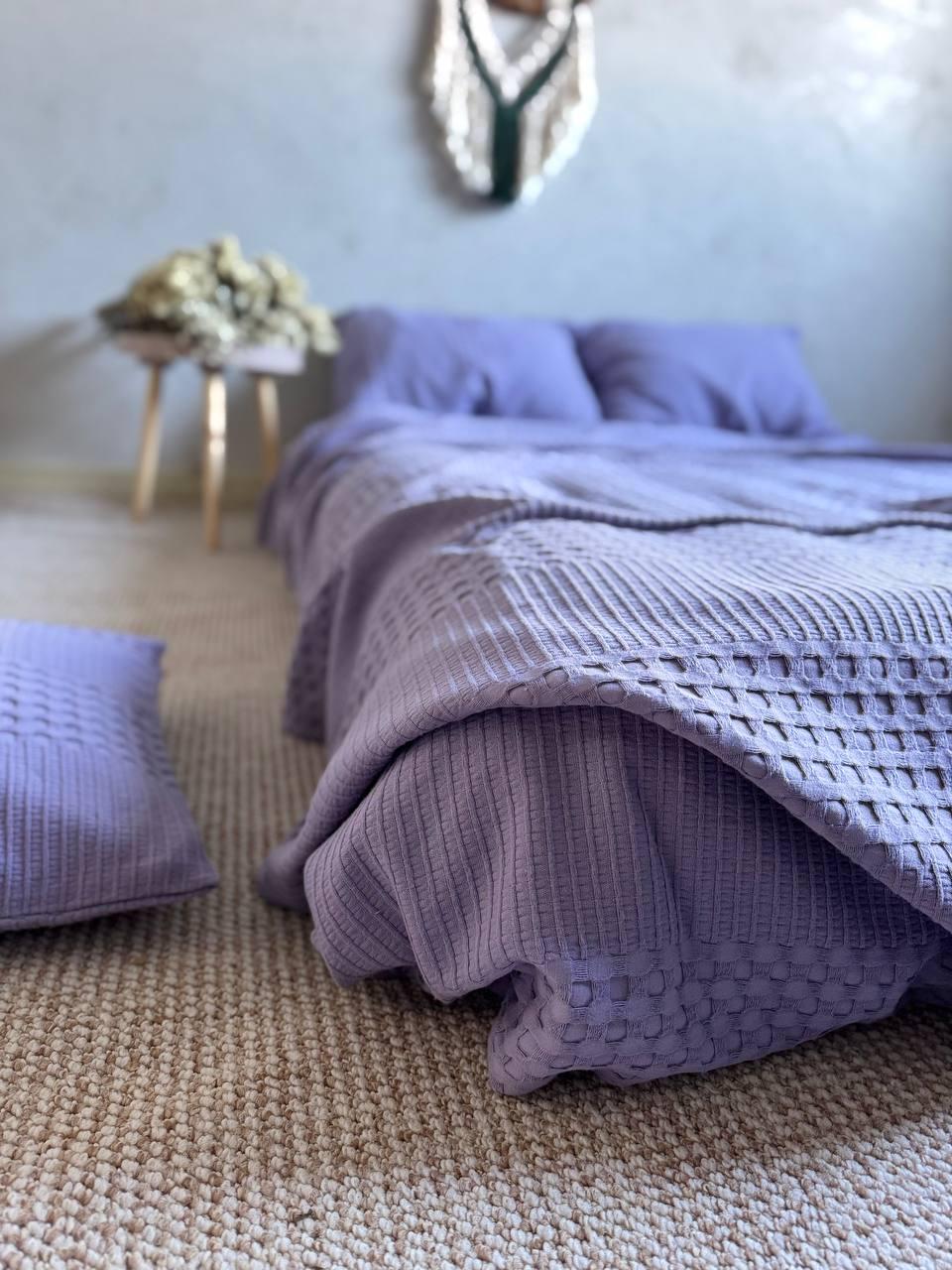Покрывало вафельное ZEINTEX Марокко 200х230 см Лиловый (24668255) - фото 3 Покрывало вафельное ZEINTEX Марокко 200х230 см Лиловый (24668255) - фото 3
