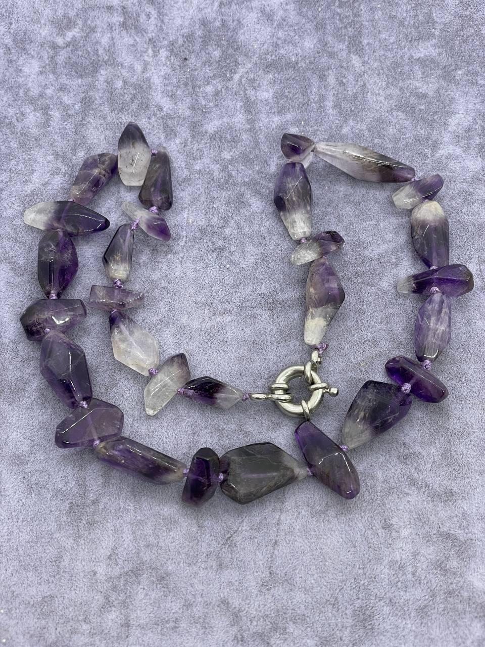 Бусы аметист 45 см Фиолетовый (301)