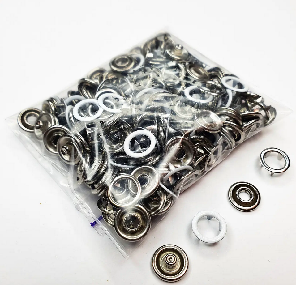 Кнопка трикотажна Strong Baby 9,5 мм 50 шт. Білий