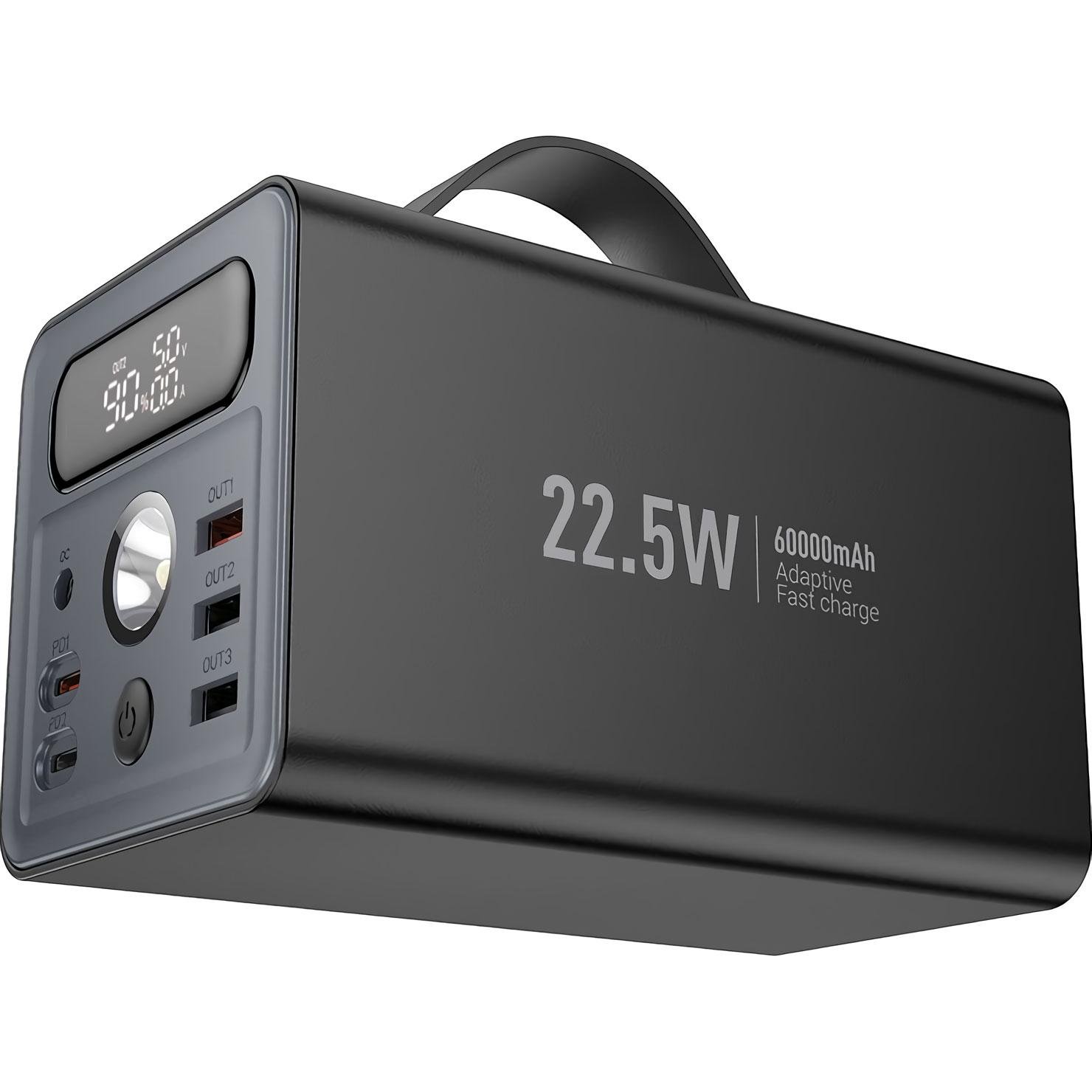 Внешний аккумулятор Hoco Distant J138 60000 mAh 22,5W Black - фото 2 Внешний аккумулятор Hoco Distant J138 60000 mAh 22,5W Black - фото 2