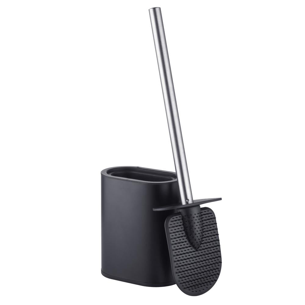 Йоржик для унітазу плоский MIXXUS Premium Diverse-TB0101 універсальний овальний Чорний матовий (MI7065)