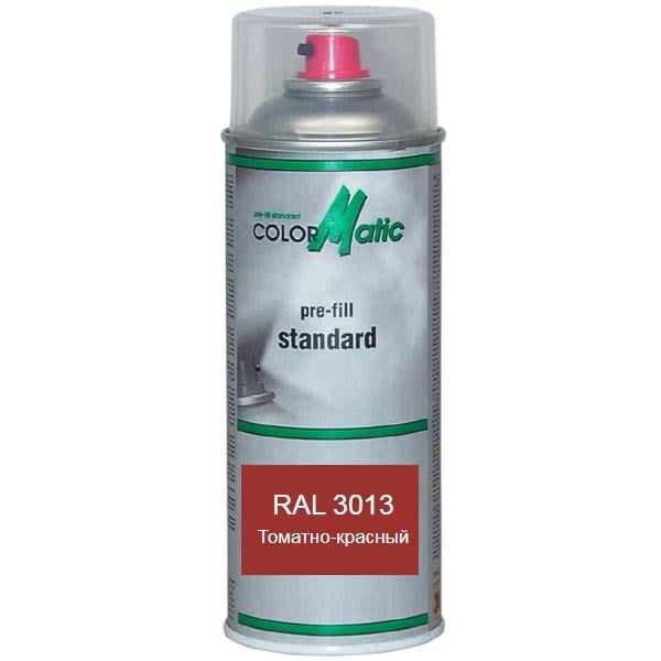 Аэрозольная краска матовая RAL 3013 Томатно-красный (RAL3013am)