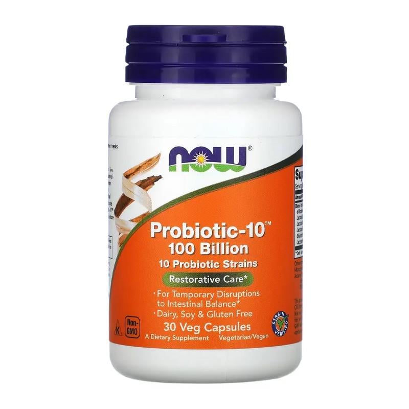 Пробиотики NOW Probiotic-10 100 Billion 30 капс. (19899-01)