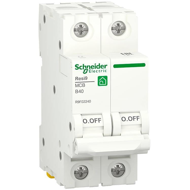 Автоматический выключатель Schneider Electric RESI9 6кА 2P 40A B (R9F02240)