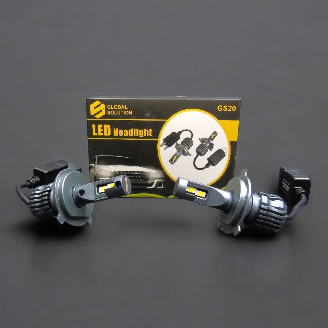 Автомобильные лампы светодиодные Global Solution GS20 H4 H/L24W 6000Lm 6000K 2 шт. Белый (2288402002) - фото 3