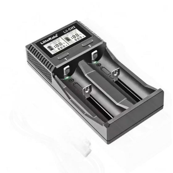 Зарядний пристрій для акумуляторних батарей LiitoKala Lii-CH2 2 слоти Чорний (28869279)