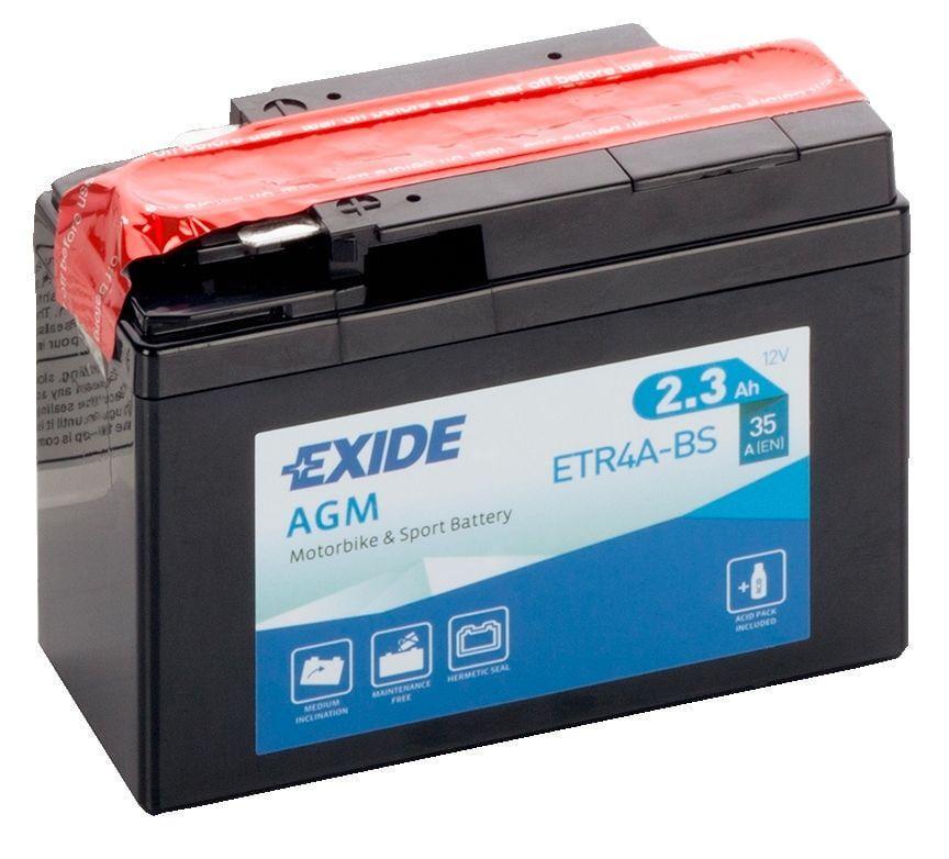 Аккумулятор мото EXIDE AGM EN ETR4A-BS 6СТ-2,3Ah 35А (98013)