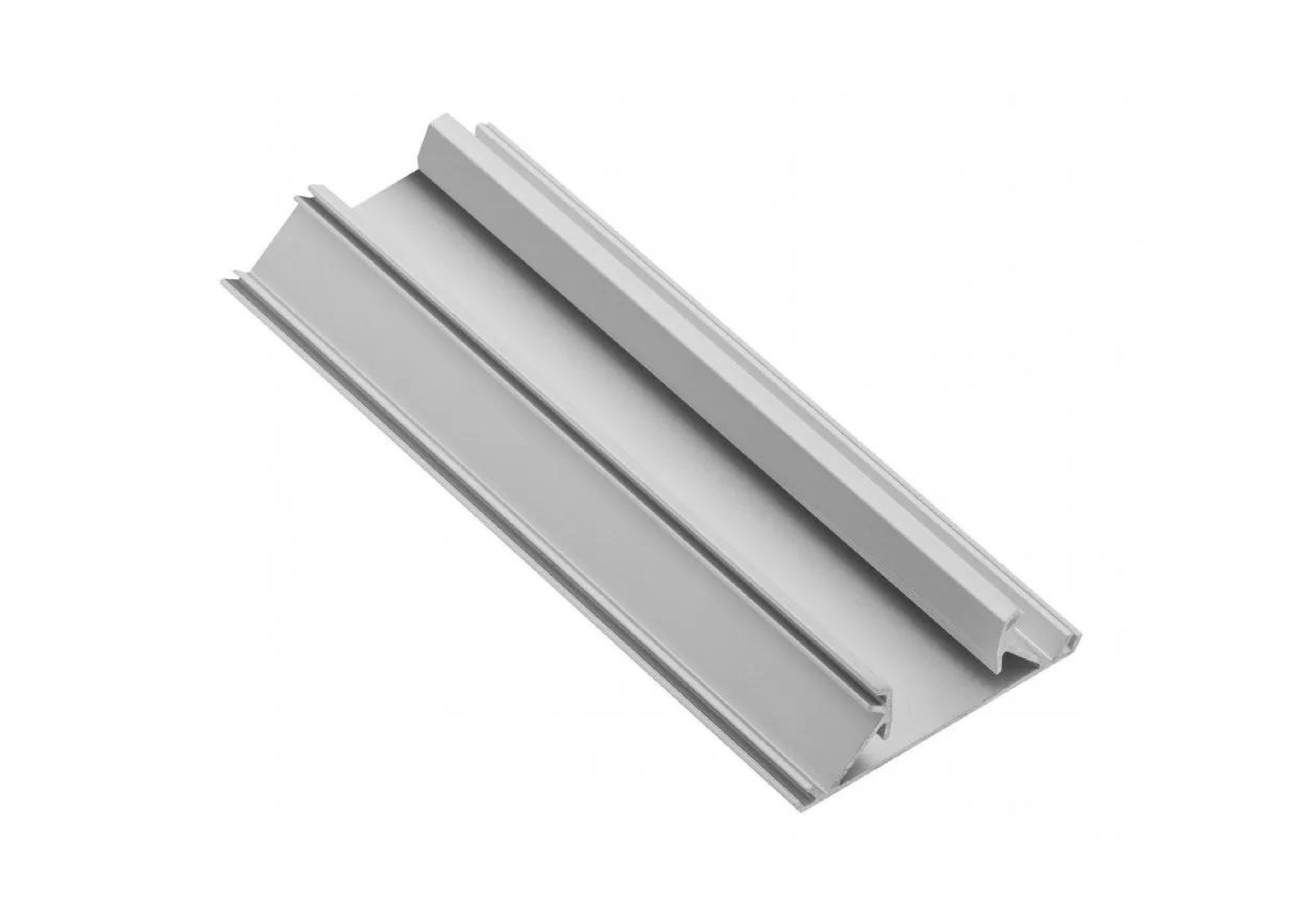 Профиль алюминиевый GTV GLAX торцевой двухсторонний с пазом для кромки для ДСП 16 мм 3 м Серебряный (27771072)