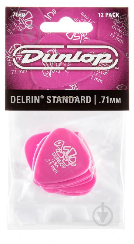 Медіатори Dunlop 41P.71 Delrin 500 Standard Plectrum Player Pack 0.71 mm (12 шт.)