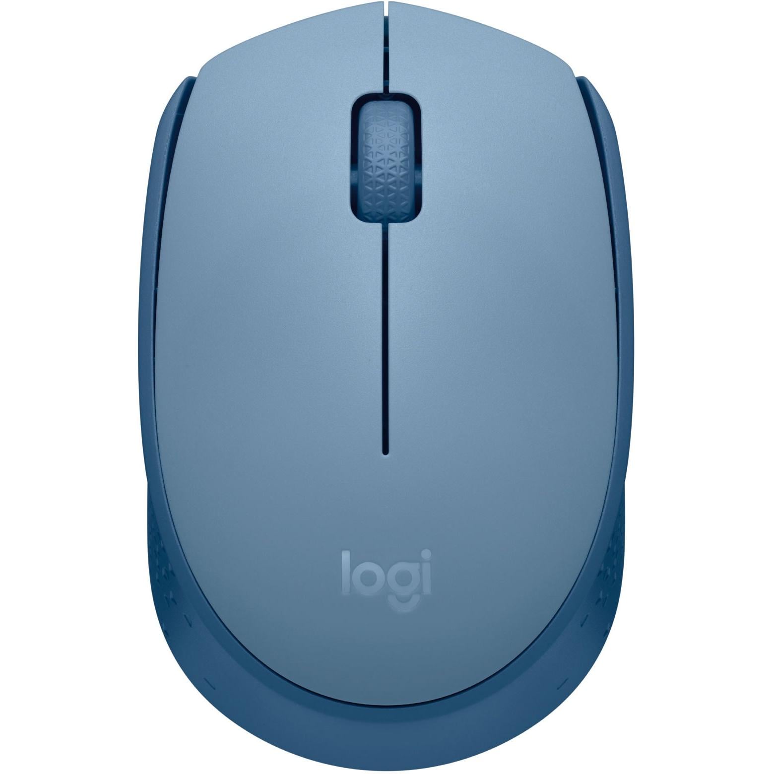 Компьютерная мышка беспроводная Logitech M171 оптическая 2.4 ГГц 1000 dpi 1хAA Blue/Gray (910-006866)