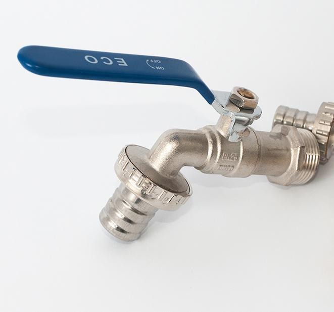 Кран для поливу ASCO ЕСО 1/2" ручка латунь Синій (RS-ST-BLHE-7Steel) - фото 4