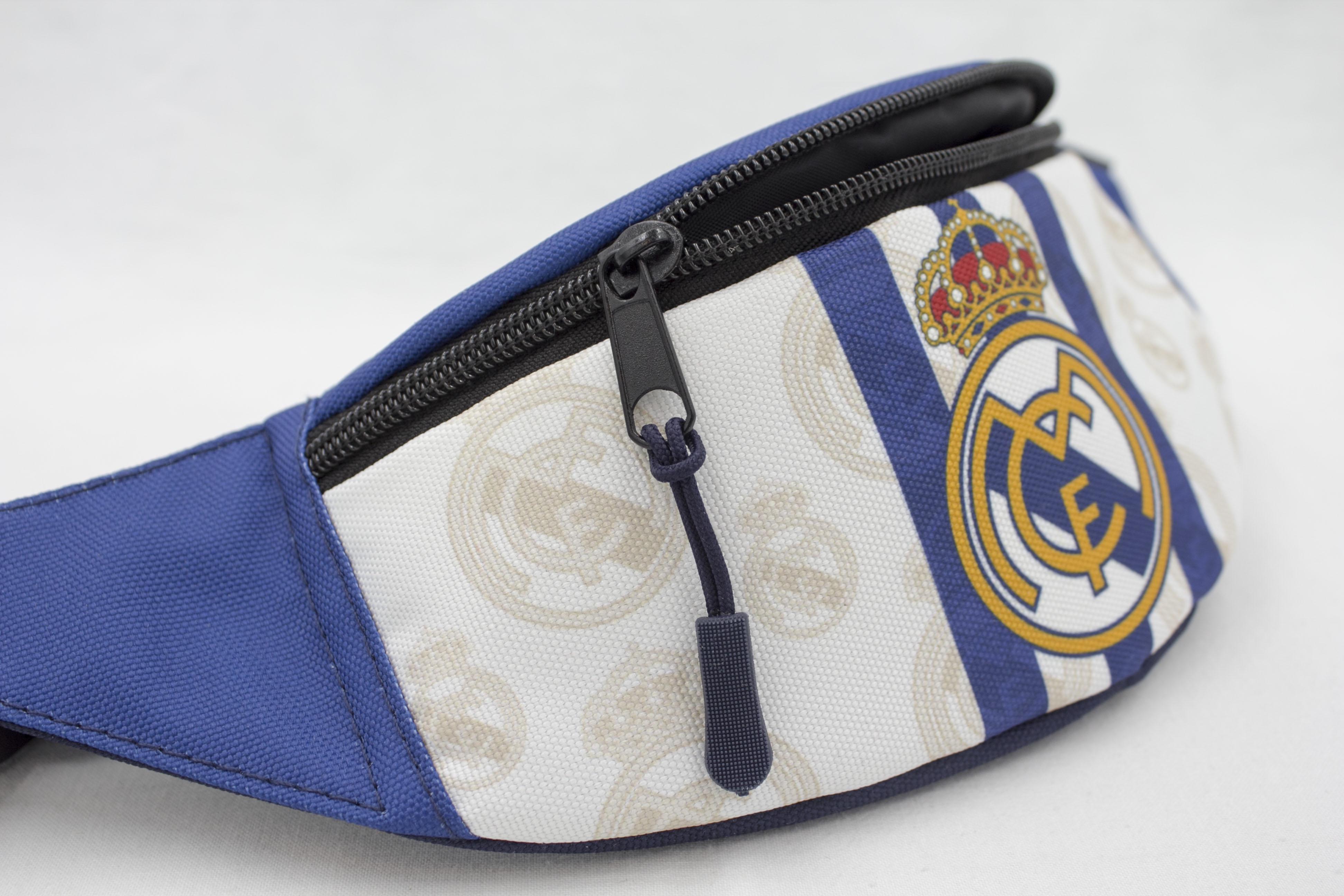 Бананка для хлопчика з регулюючим ремінцем 4-8 років ФК Реал Мадрид Синьо-білий (Д-030) - фото 5 Бананка для хлопчика з регулюючим ремінцем 4-8 років ФК Реал Мадрид Синьо-білий (Д-030) - фото 5