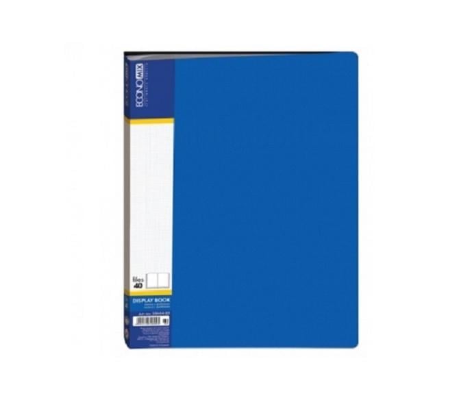 Папка Economix 40 файлами А4 пластиковая Синий (E30604-02)