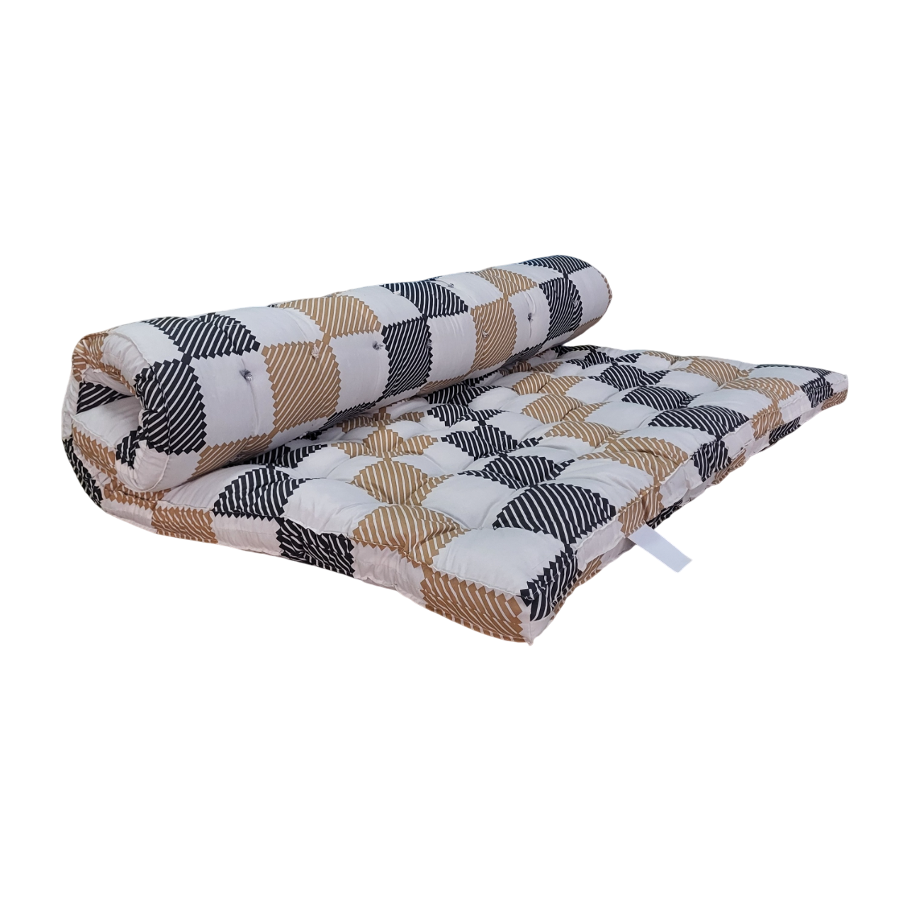 Матрас ватный Ватин Орнамент чехол полиэстер 190х140 см Светлый (19/60п/26)