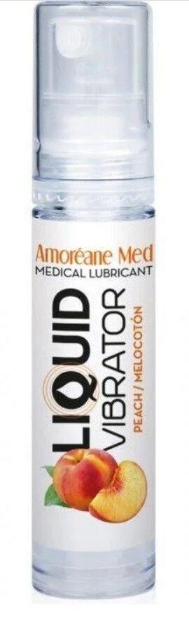 Лубрикант стимулирующий Amoreane Med Liquid vibrator-Peach жидкий вибратор 10 мл (2179343625)