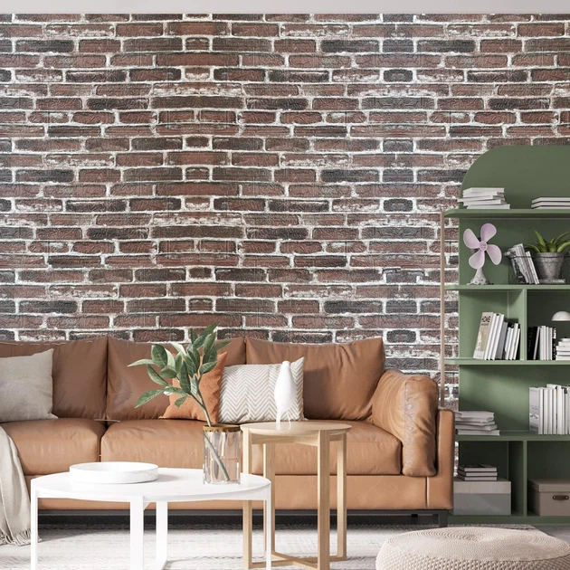 3D-панель декоративная самоклеящаяся под старинный кирпич 700x770x4 мм Красно-коричневый (BPN4-049) - фото 4 3D-панель декоративная самоклеящаяся под старинный кирпич 700x770x4 мм Красно-коричневый (BPN4-049) - фото 4