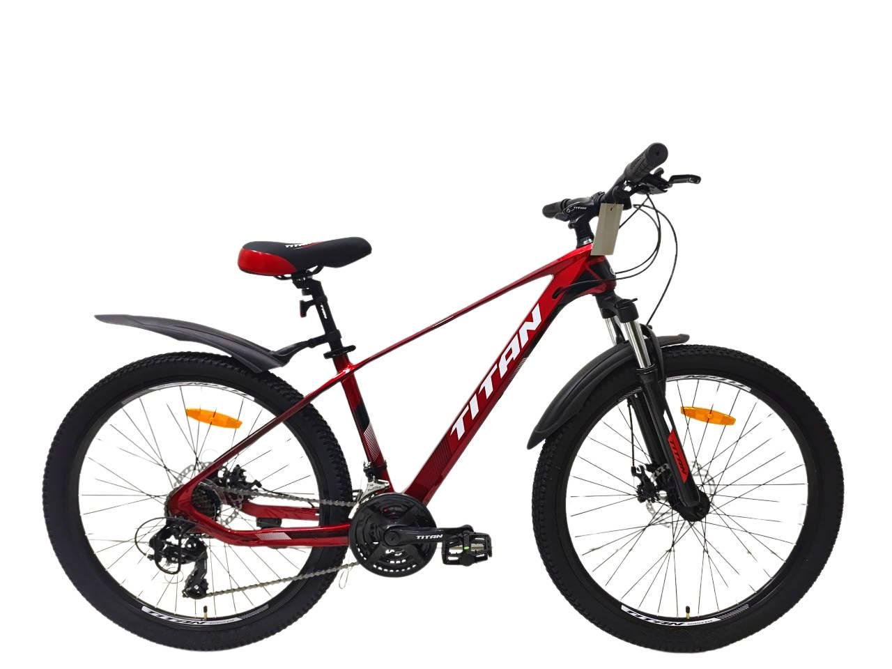 Велосипед Titan Shadow 2024 26" 15,5" Красно-черный