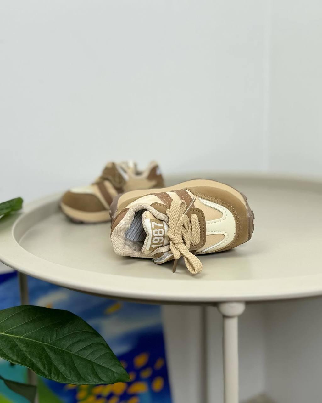 Кросівки дитячі р. 19 Бежевий (1272) - фото 6