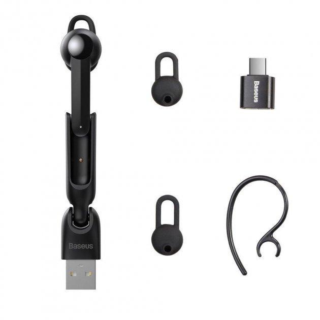 Гарнітура Bluetooth Baseus Encok Vehicle/mounted Wireless Earphones A05 NGA05/01 чорний - фото 4