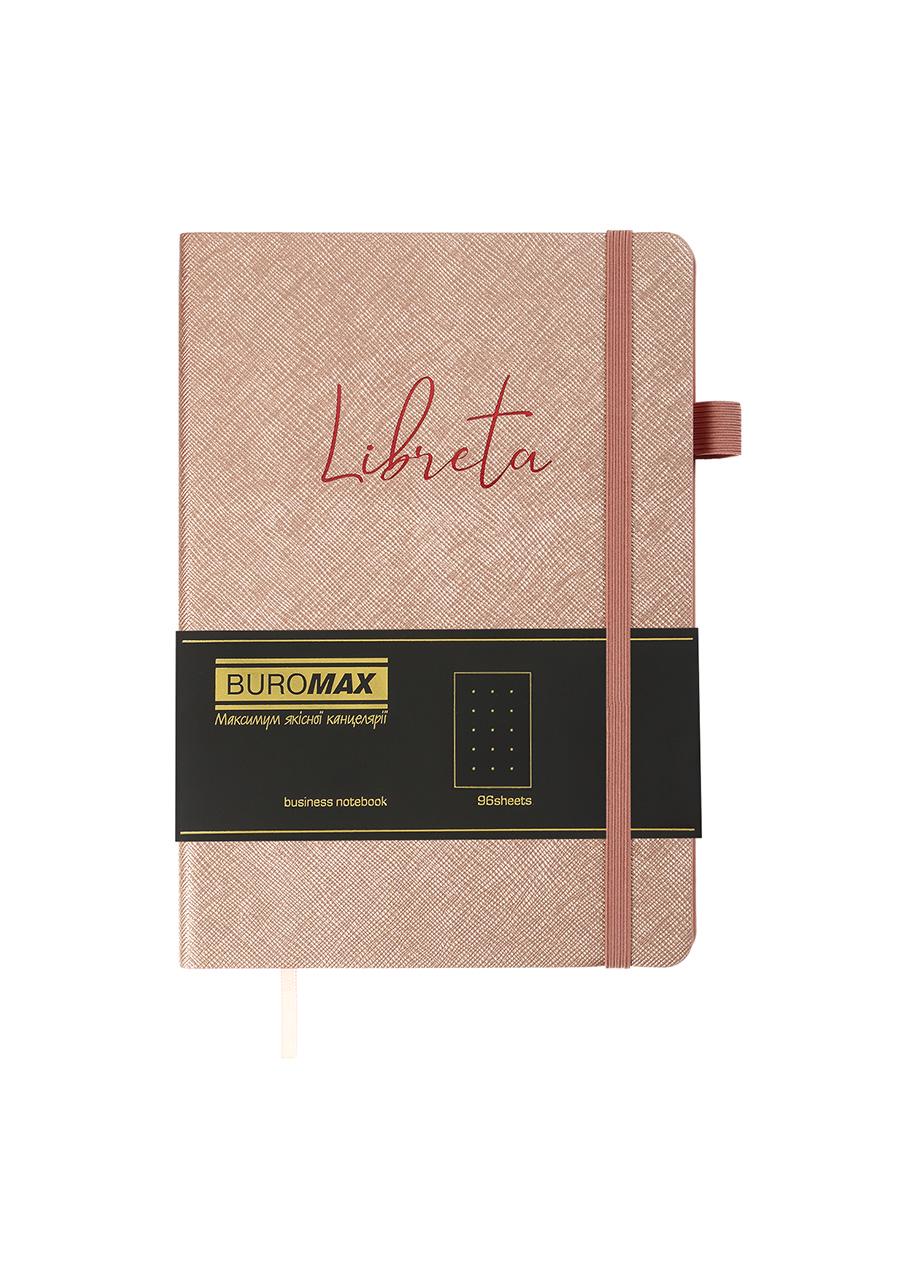 Блокнот Buromax Liberta эко кожа точка А5 96 листов Бежевый (BM.295317-28) - фото 2