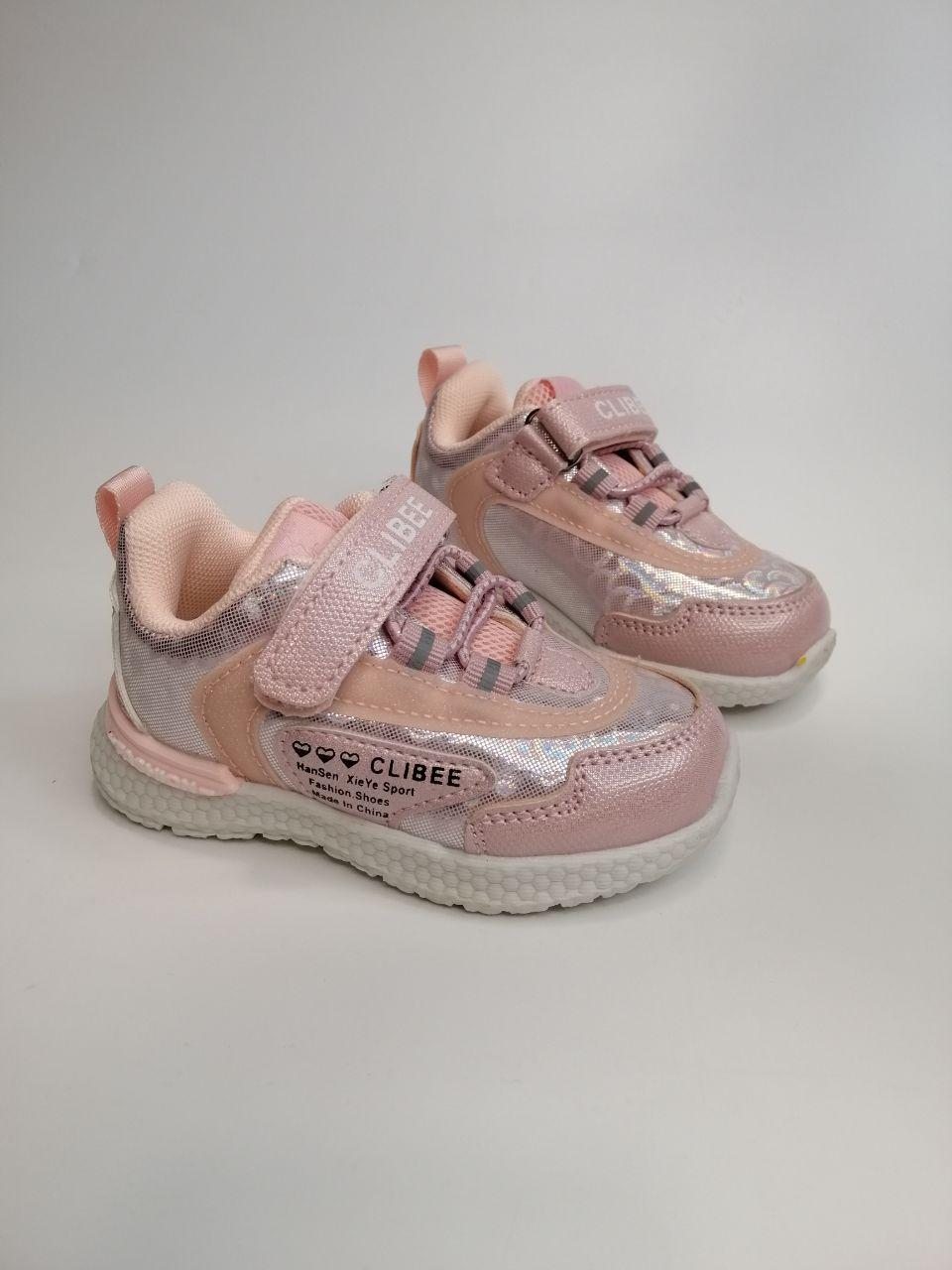 Кросівки для дівчинки Clibee р. 22 13,5 см Рожевий (139 Е pink)