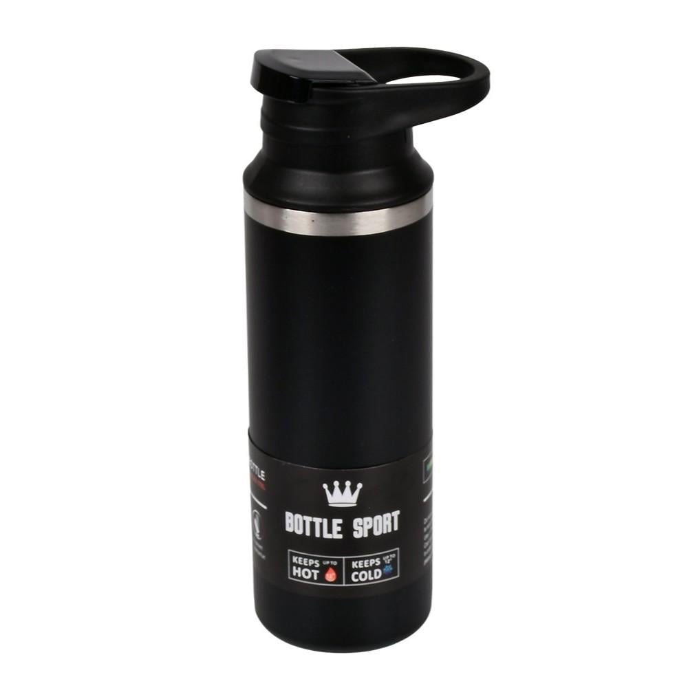 Термос-поилка спортивный Stenson Bottle Sport MT-5345 пластиковый 550 мл Черный (28838284)