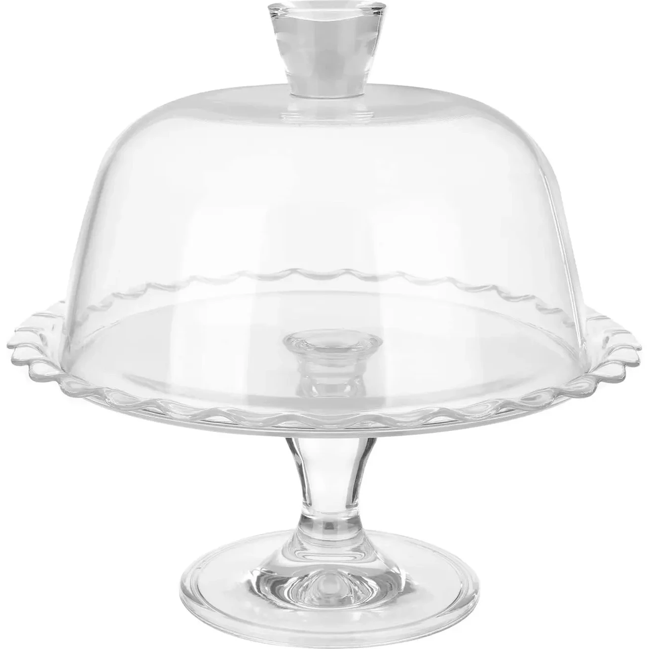 Блюдо для торта Pasabahce Petite Patisserie 96952 круглое на ножке с крышкой 264 мм (2526655585)