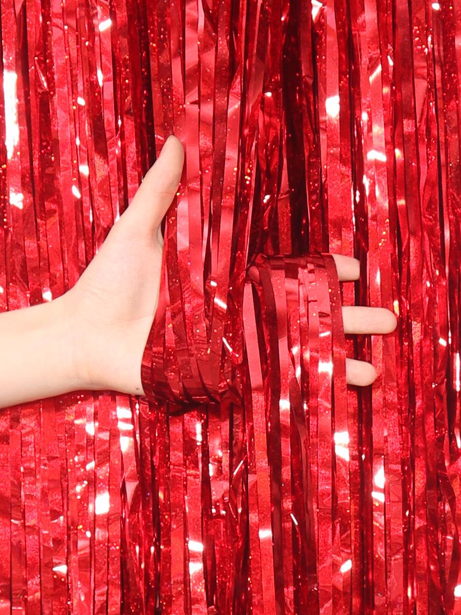Дождик-штора новогодний для фотозоны с голограммой 2х1 м Красный (65392/2) - фото 6 Дождик-штора новогодний для фотозоны с голограммой 2х1 м Красный (65392/2) - фото 6