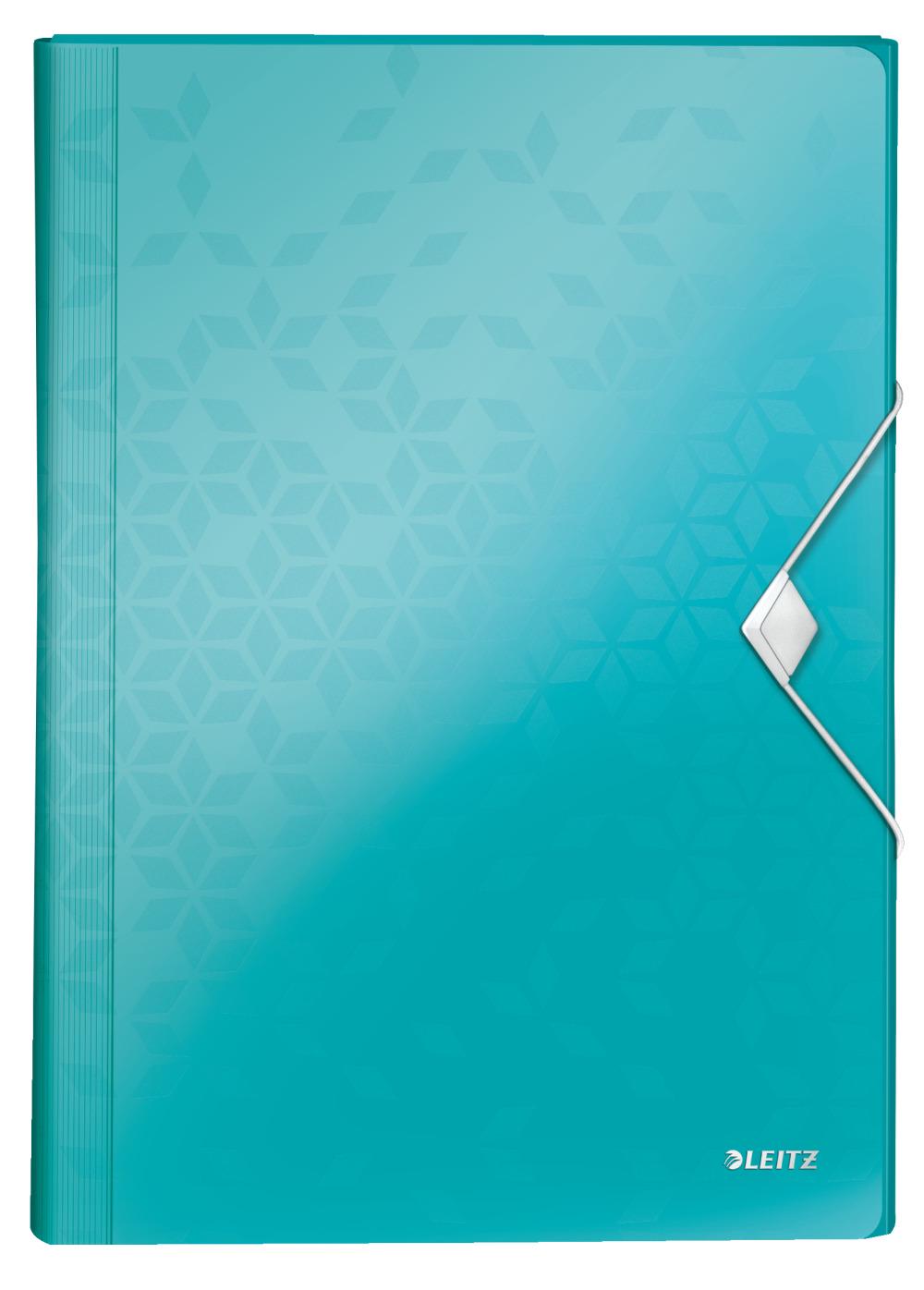 Папка Leitz Wow на резинке A4 Бирюзовый металлик (4589-00-51)
