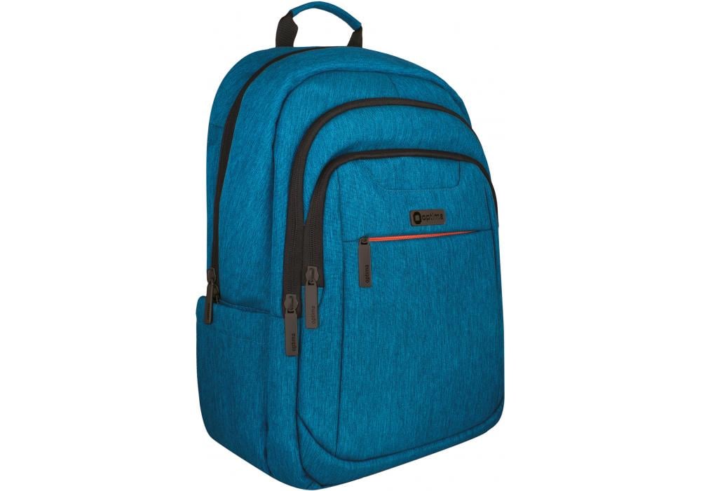 Рюкзак деловой Optima 45х31х18 см 26-35 л Бирюзовый (O97484)